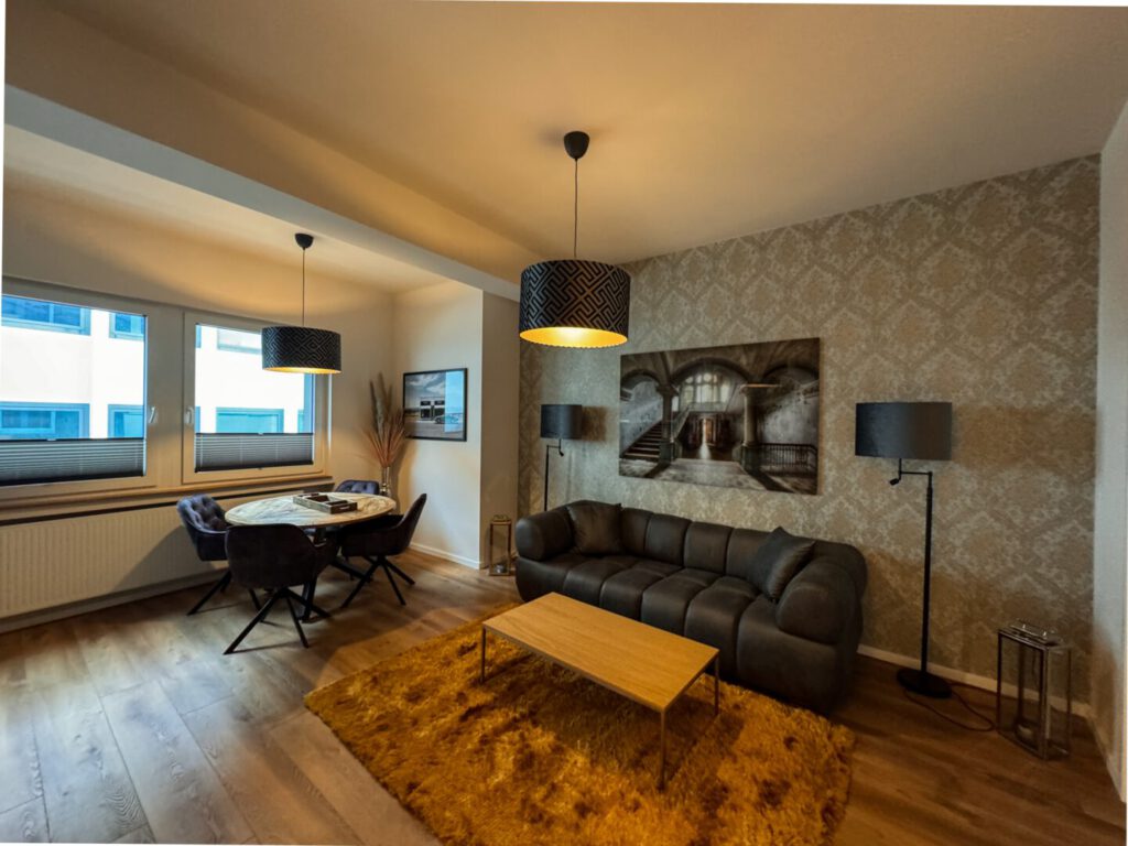 Serviced Apartment 3. und 4. OG, Wohn- Ess- und Küchenbereich